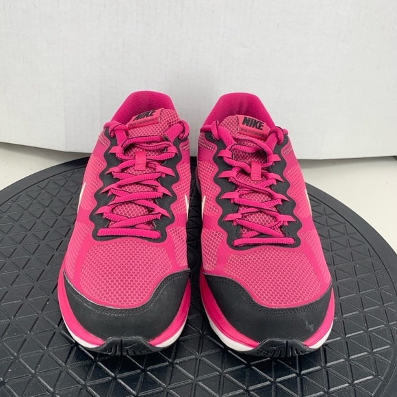 Nike Kids Youth Size 6.5 Shoes Pink Mesh Sneakers Dual Fusion Run 3 Womens 9 - Picture 2 of 10